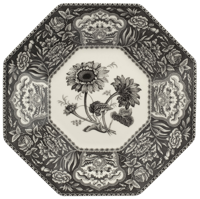Octagonal Platter Flora